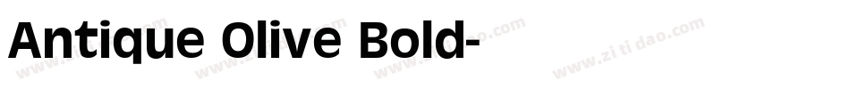 Antique Olive Bold字体转换